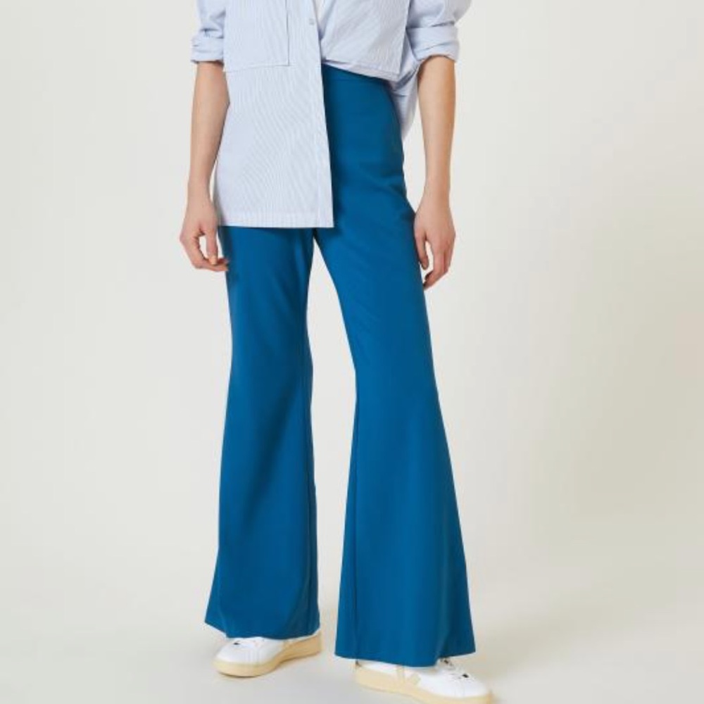 Anthropologie Hutch Stretch Crepe Flair Pants Large NWT